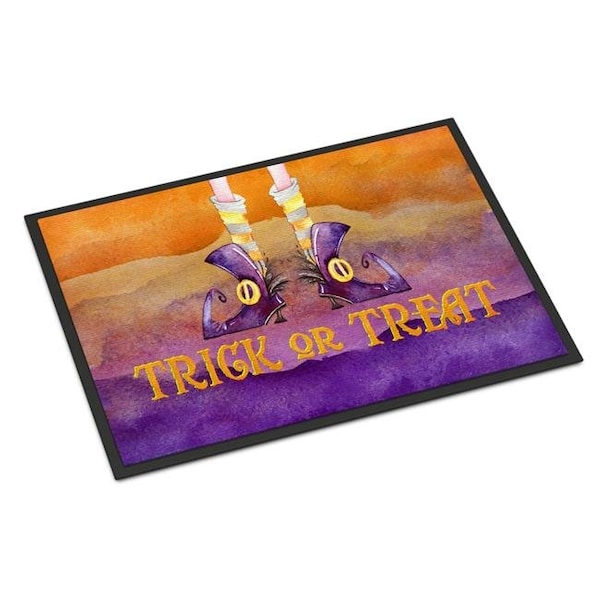 Carolines Treasures Carolines Treasures BB7460MAT 18 x 27 in. Halloween Trick Witches Feet Indoor or Outdoor Mat BB7460MAT - main